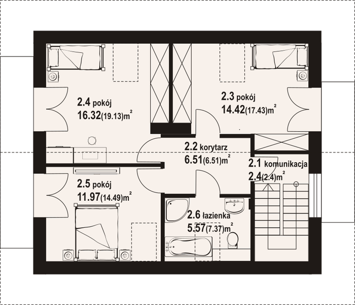 Poddasze projektu Izabelów