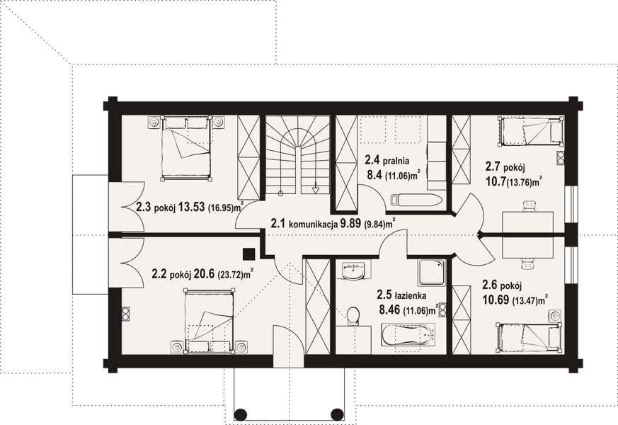 Poddasze projektu Tramowo dw