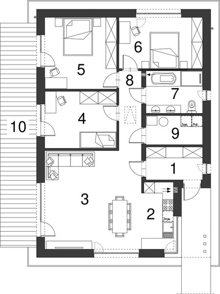 Parter projektu EG-95 wariant II