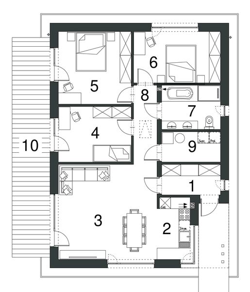 Parter projektu EG-95 wariant I