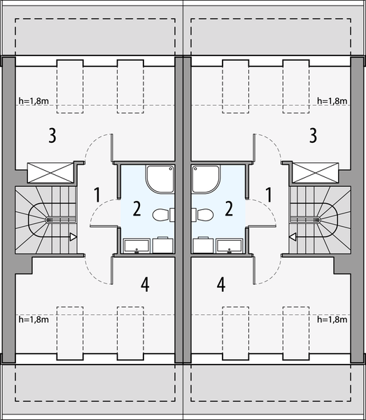 Poddasze projektu Julia B - bliźniak PLP