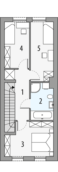 Piętro 1 projektu Julianna 1