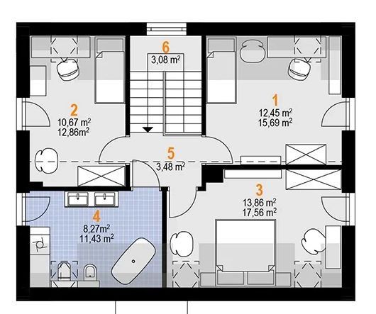 Poddasze projektu Sambor As Solo (1915)