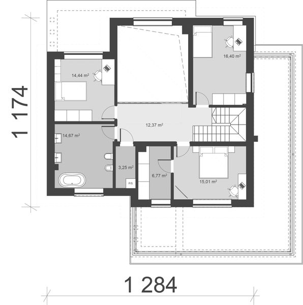 Piętro 1 projektu uA422