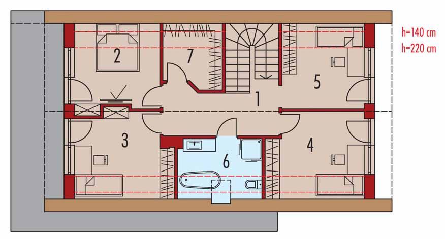 Poddasze projektu Rudolf energo plus