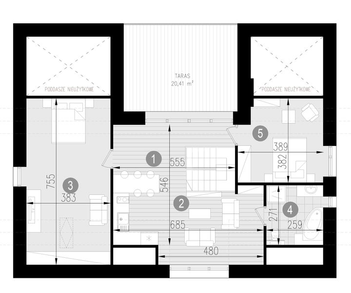 Poddasze projektu Rufus