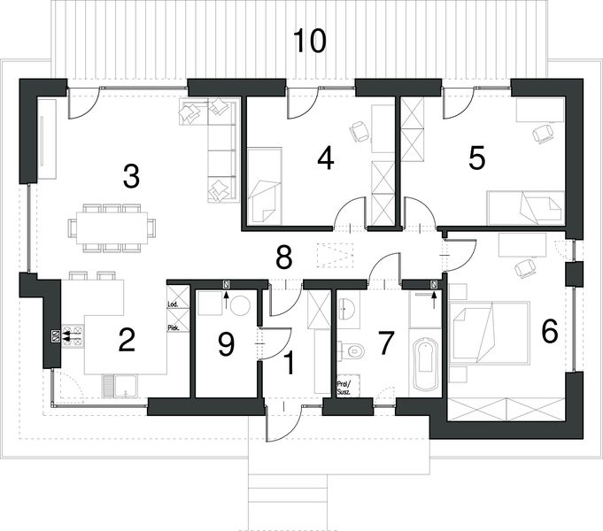 Parter projektu EG-93 wariant I
