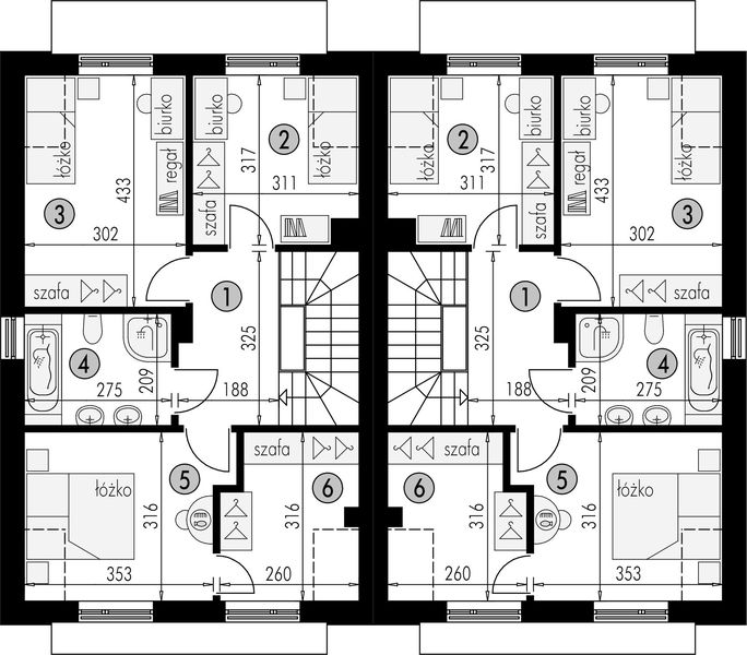 Poddasze projektu Bliźniak 7