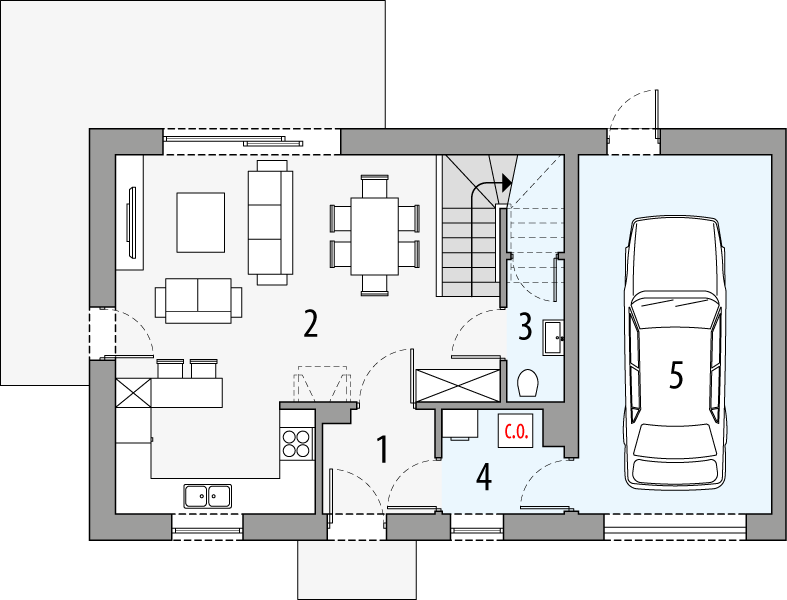 Parter projektu Enzo - segment lewy