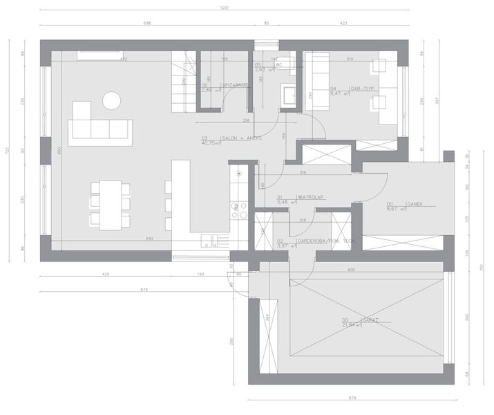 Parter projektu Dom szkieletowy Creative Smart 160