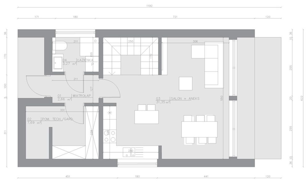 Parter projektu Dom szkieletowy Edge Smart 90