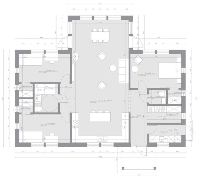 Parter projektu Dom szkieletowy Emily Smart 120