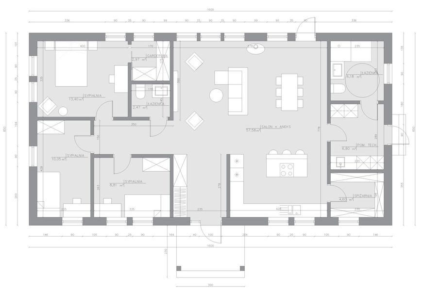Parter projektu Dom szkieletowy Moly Smart 112