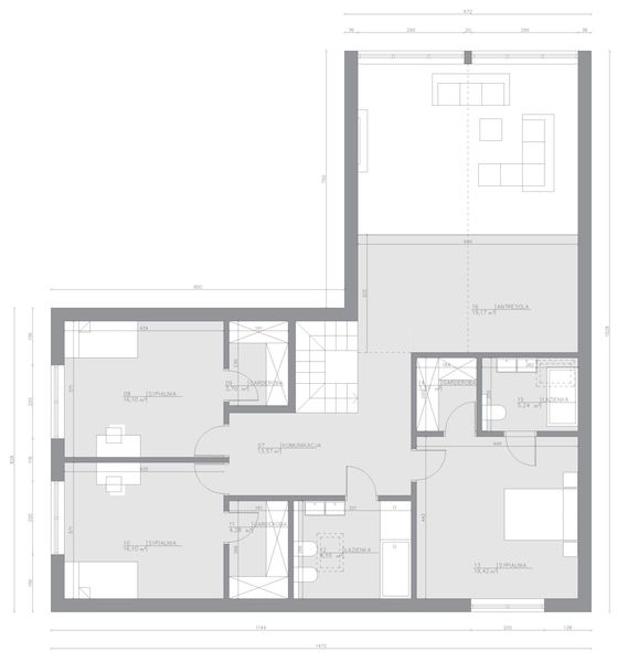 Poddasze projektu Dom szkieletowy Viking Smart 220