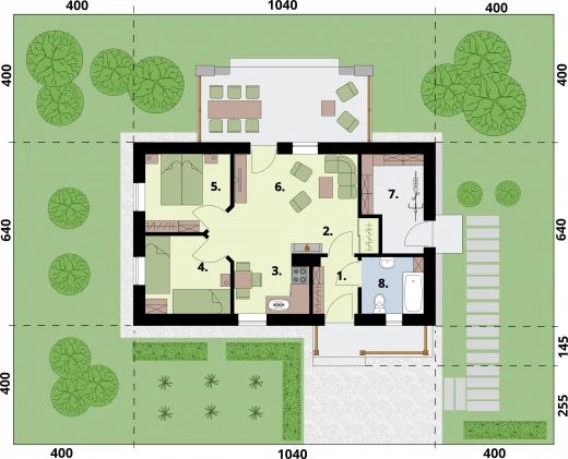 Parter projektu La Palma C dom mieszkalny, całoroczny z pompą ciepła i fotowoltaiką