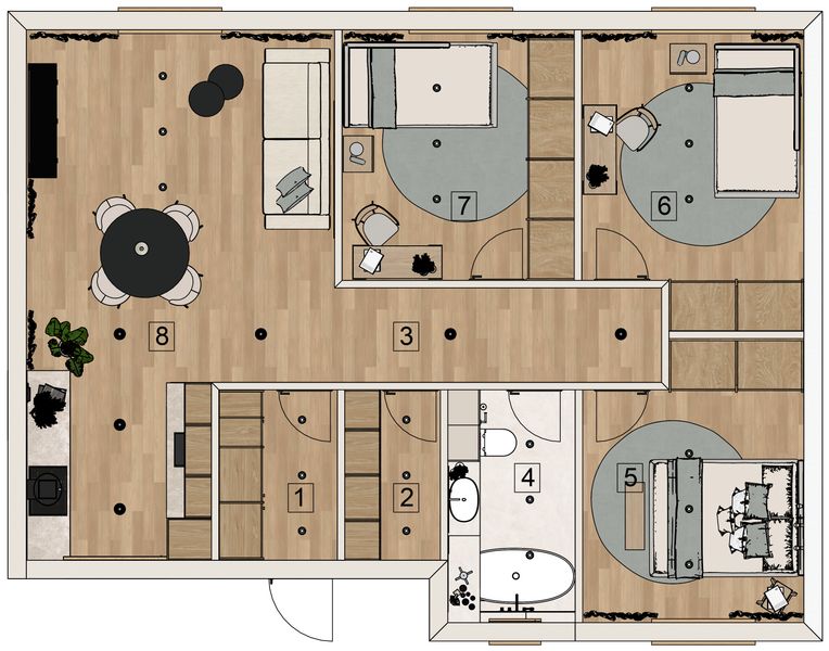 Parter projektu Dom keramzytowy Fiore 76