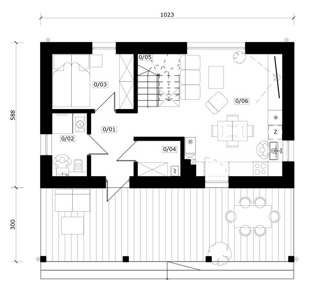 Parter projektu Chmiel 2 - murowany