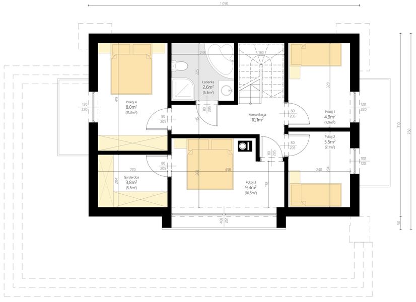 Poddasze projektu Harnaś D