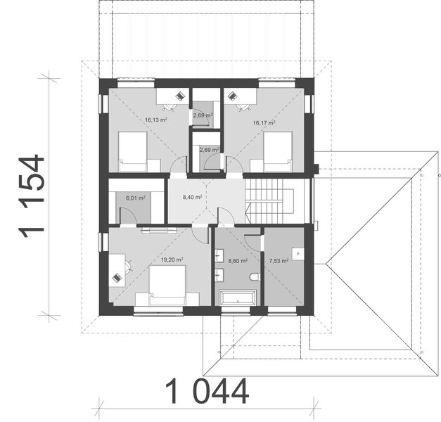 Piętro 1 projektu uA398v1