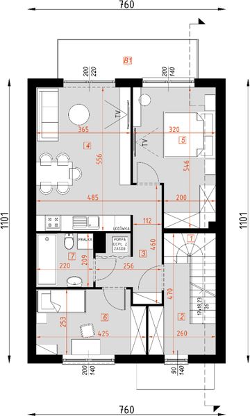 Piętro 1 projektu D424