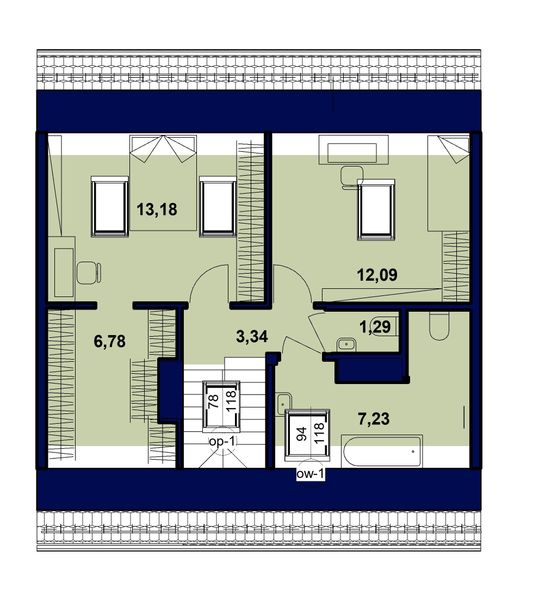 Poddasze projektu Domidea 151