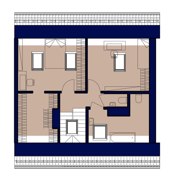 Poddasze projektu Domidea 151 sk