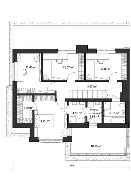 Piętro 1 projektu Domidea 201