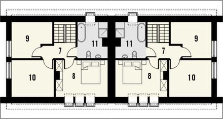 Poddasze projektu Fortel 2 2L