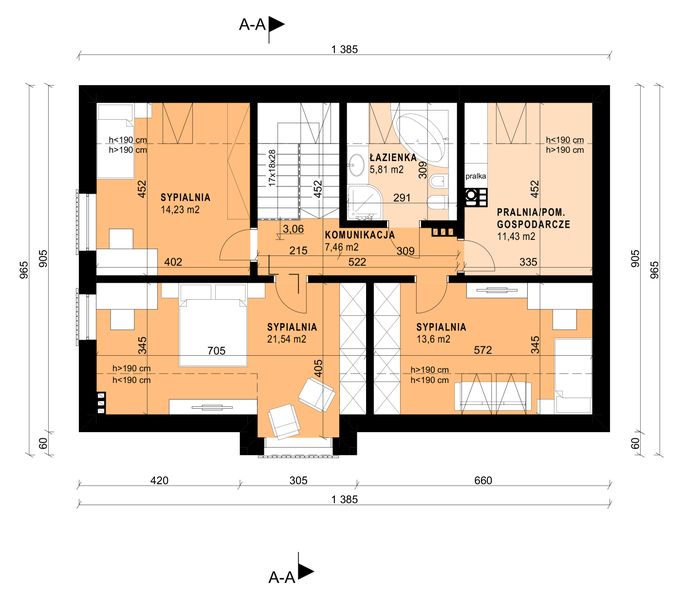 Poddasze projektu Porter