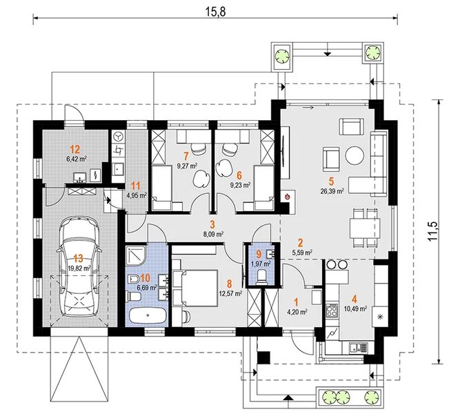 Parter projektu Mikrus Sto (1942)