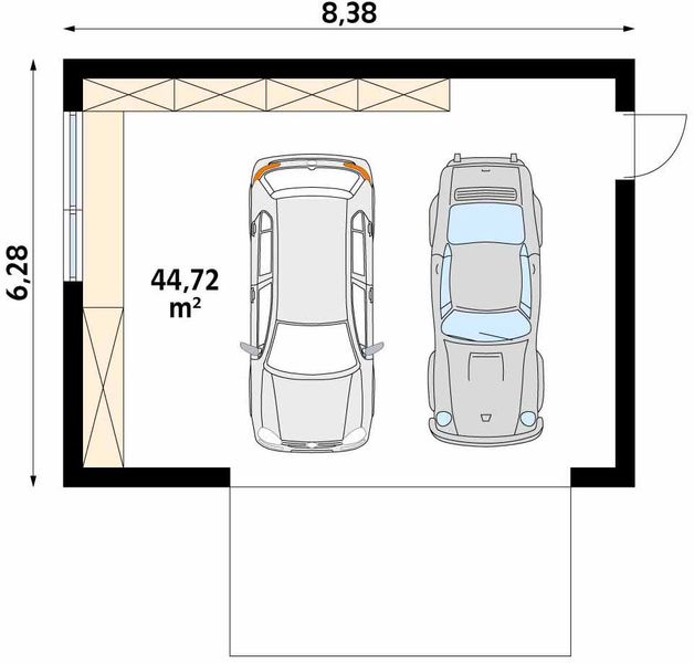 Piętro 1 projektu Garaż G17