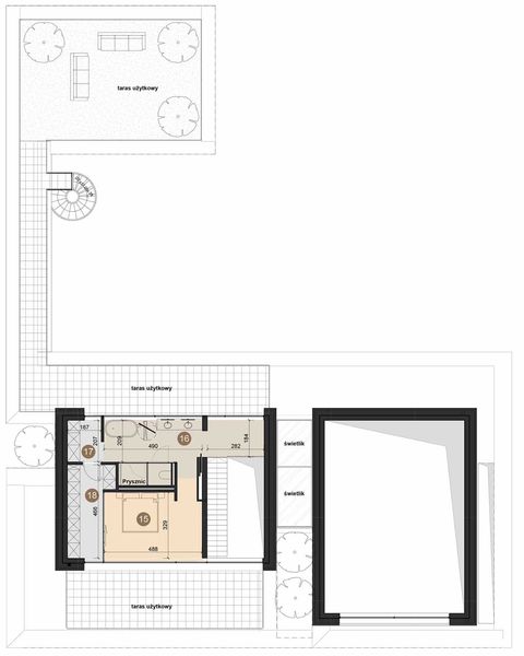 Piętro 1 projektu Dom Elara