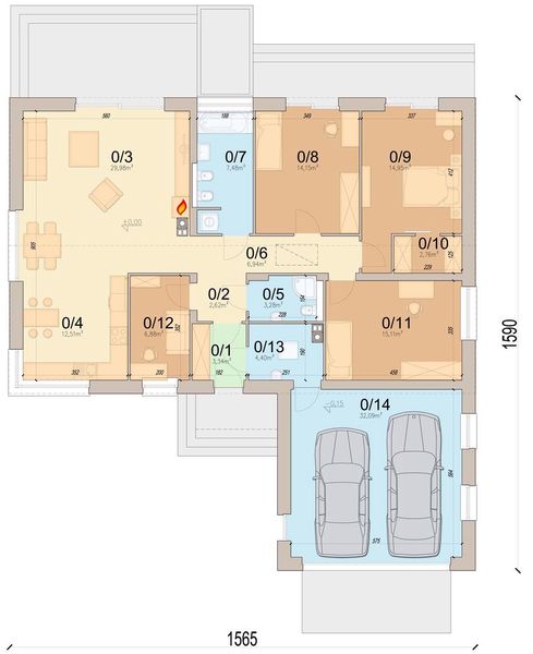 Parter projektu Mokka 18 modern plus