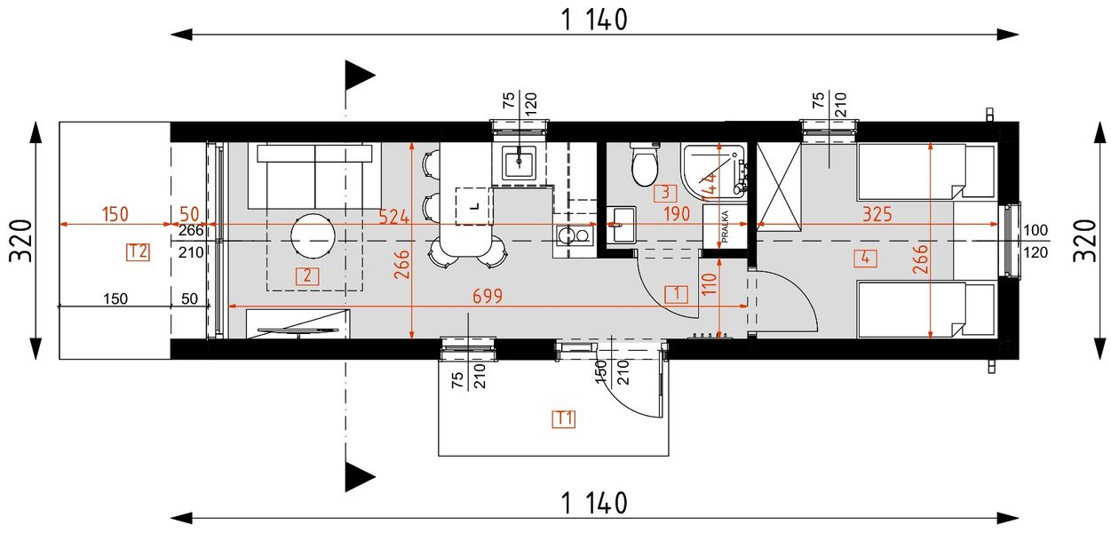 Parter projektu DM8 - wersja drewniana