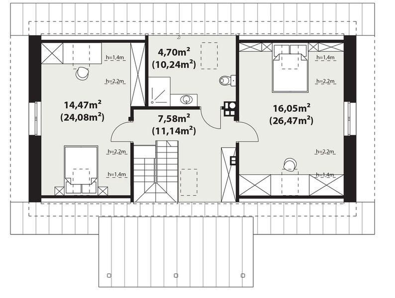 Poddasze projektu Surażkowo 2