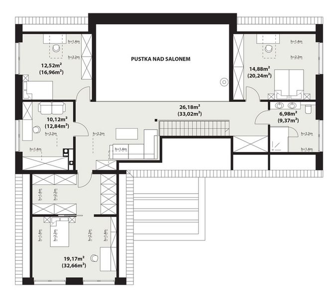 Poddasze projektu Kampinos