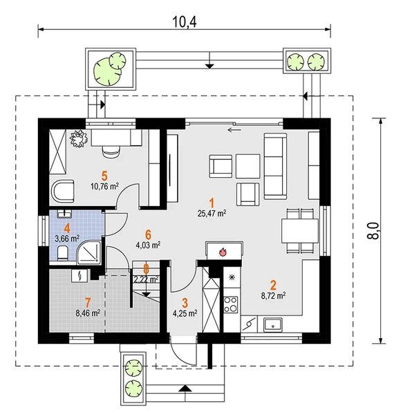Parter projektu Drops Nano (1950)