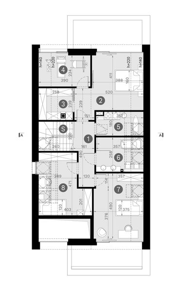 Poddasze projektu HomeKoncept 130 wariant 01