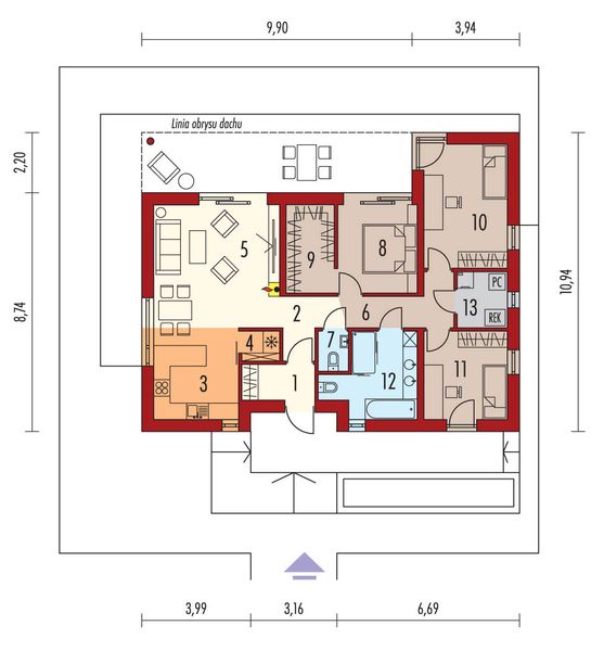 Parter projektu Mini 25 modern plus energo plus