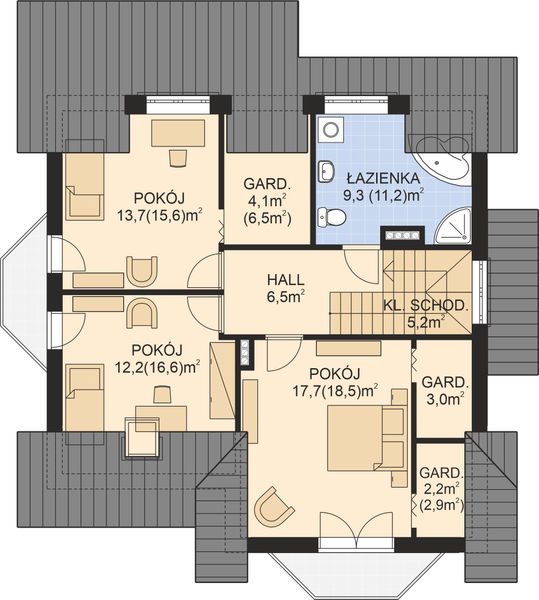 Poddasze projektu APS 191 ECO