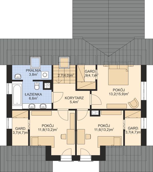 Poddasze projektu APS 342 ECO