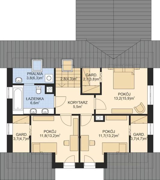 Poddasze projektu APS 342 ECO