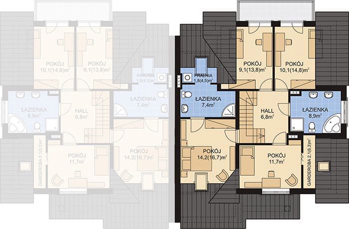 Poddasze projektu APS 166 NEW ECO