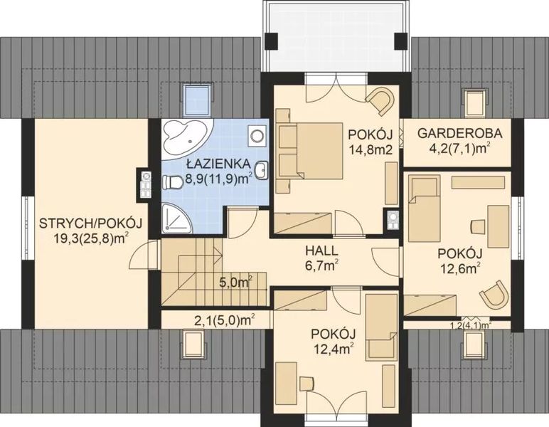 Poddasze projektu APS 233 ECO