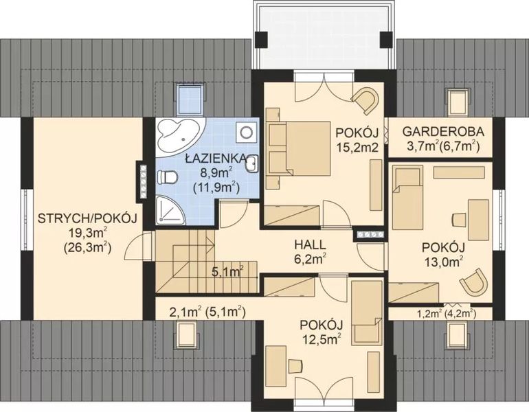 Poddasze projektu APS 233 ECO