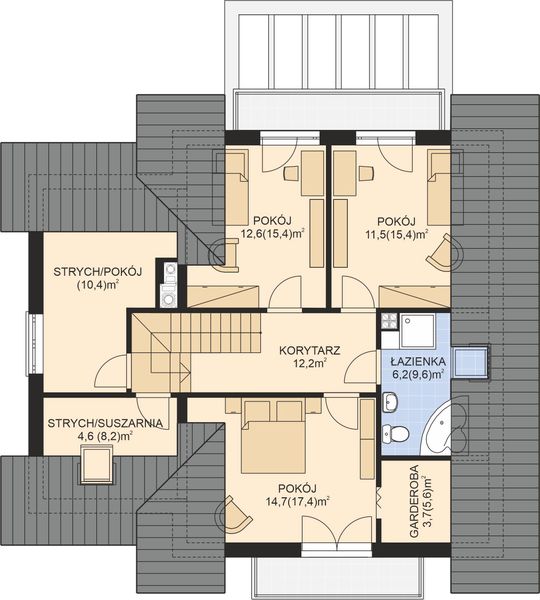Poddasze projektu APS 184 NEW ECO
