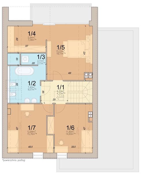 Poddasze projektu Vincent 3