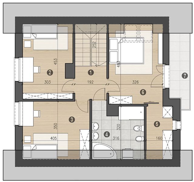 Poddasze projektu Lolek II N