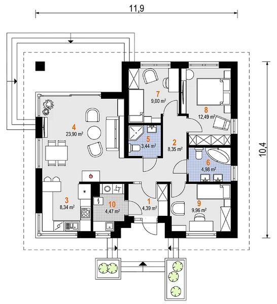 Parter projektu Kwadra Meta (1955)