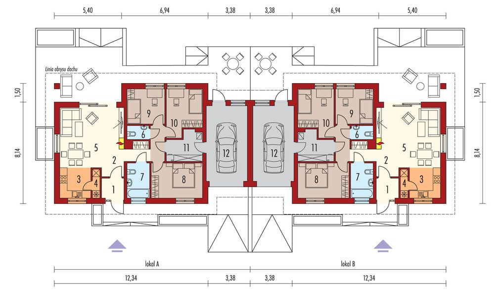 Parter projektu Mini 1 G2 (dwulokalowy)